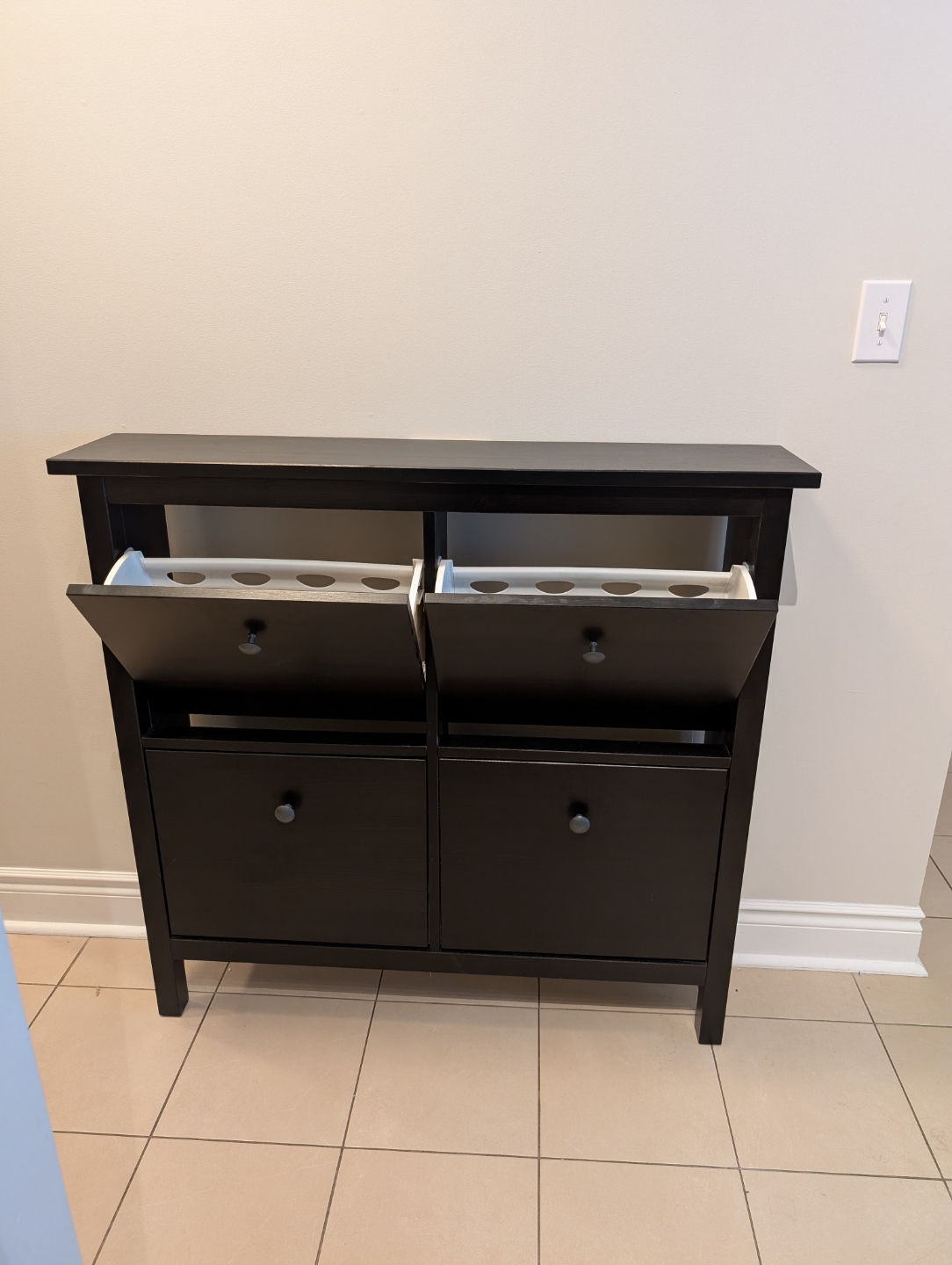 IKEA HEMNES Shoe Cabinet - Black-Brown - photo 3