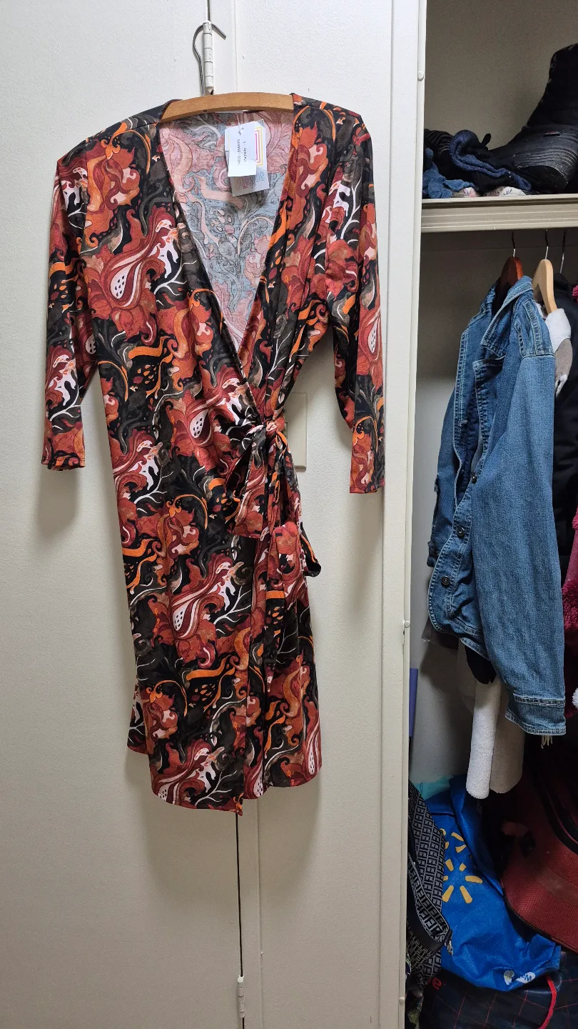 Floral Wrap Dress ( Michelle) thumbnail
