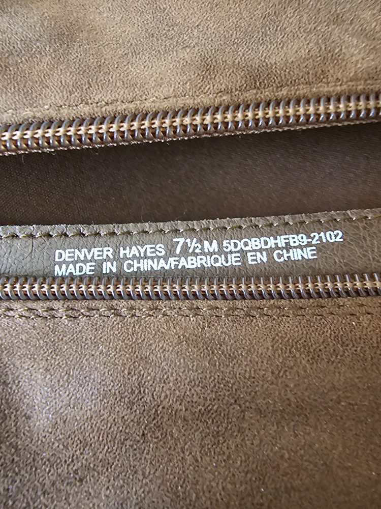 Denver Hayes Brown Leather Boots - Size 7 1/2 M - photo 2