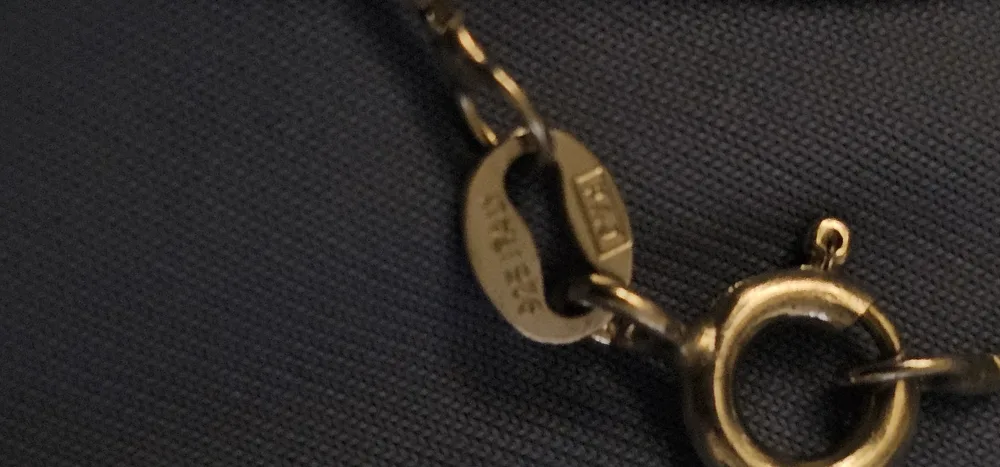 💚9.25 sterling silver light Pink  Pendant Necklace & chain image indicator(2)