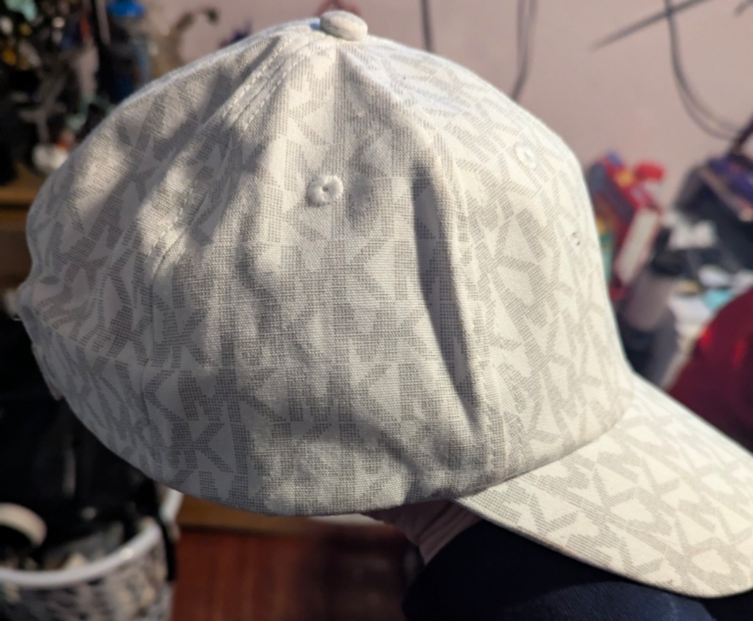 Michael Kors Baseball Cap - White MK Logo - photo 2