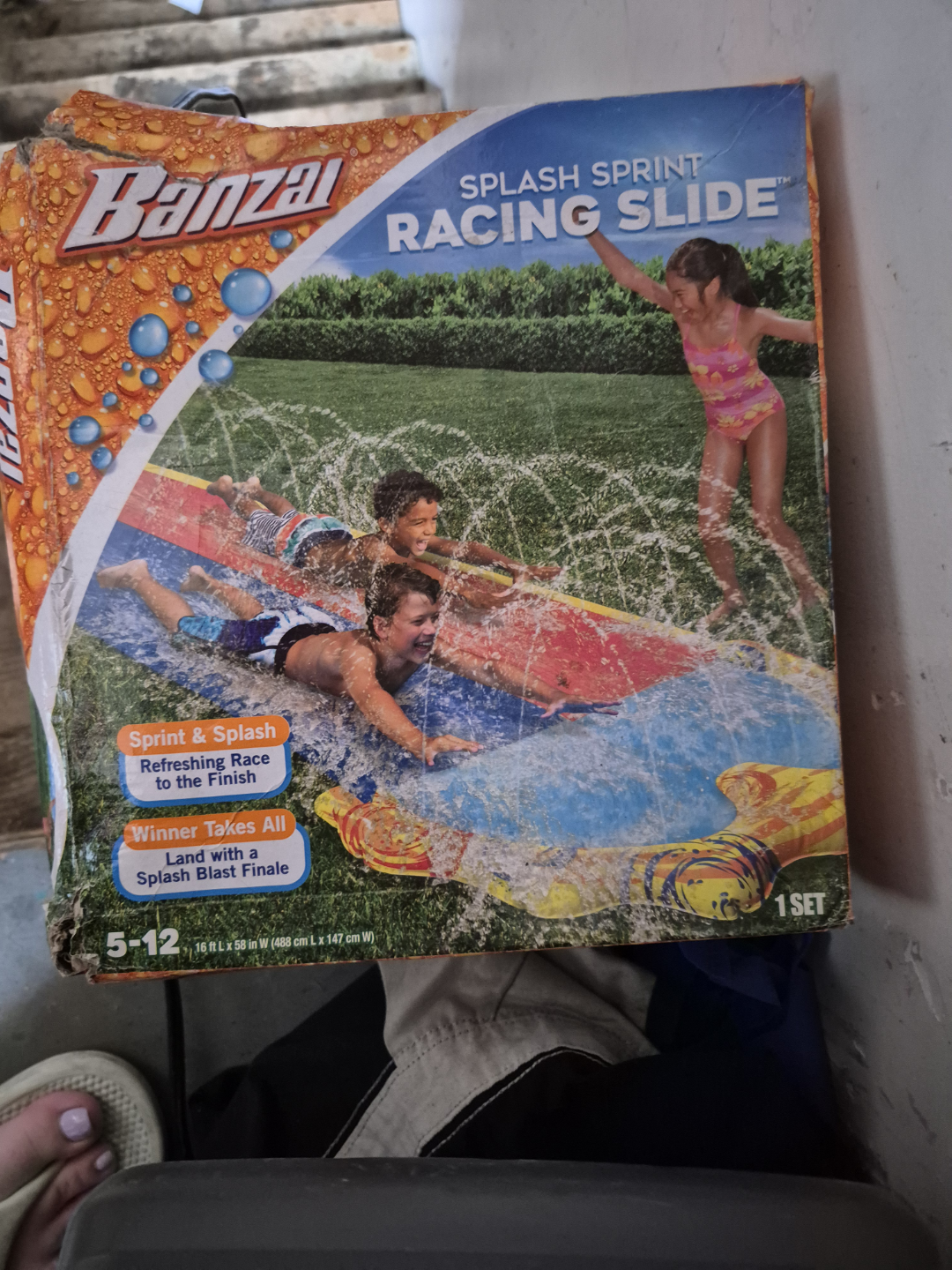 Banzai Splash Sprint Racing Slide