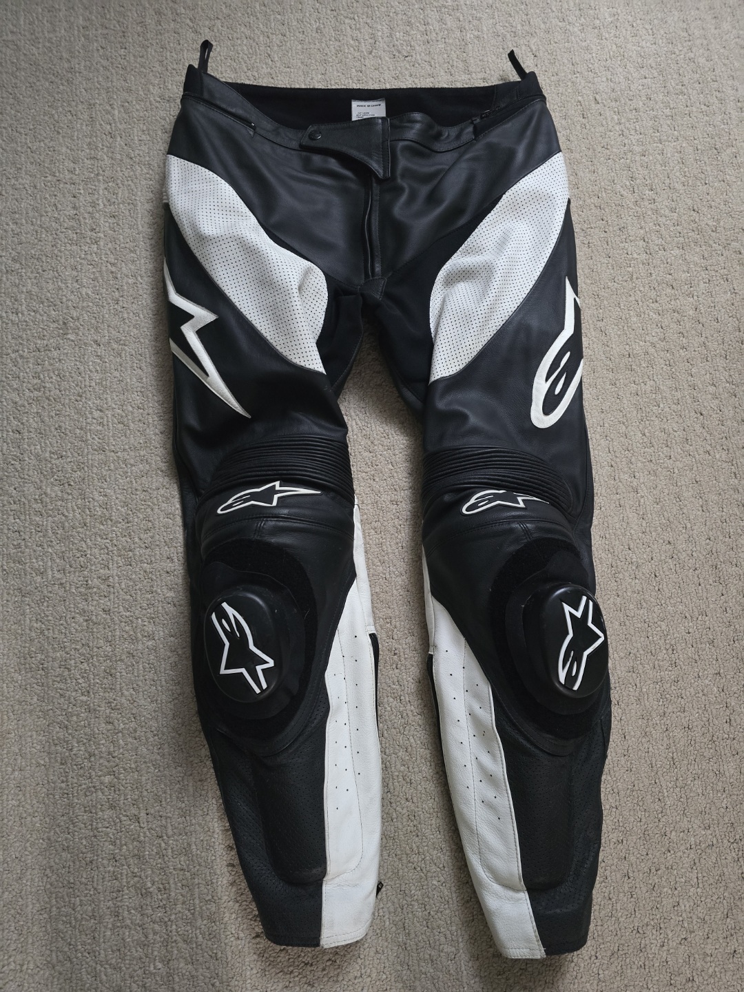 Alpinestars Leather Motorcycle Pants - Size 38 US/54 EUR