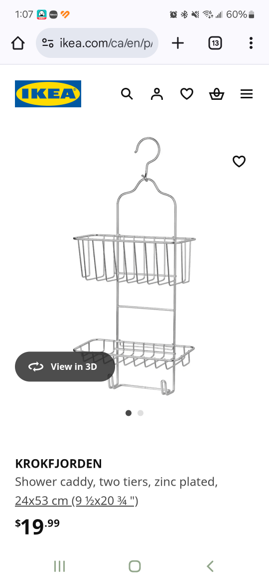 IKEA KROKFJORDEN Shower Caddy - photo 2