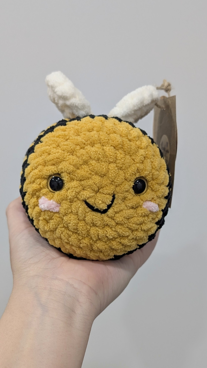Handmade Crochet Bumble Bee Plush Toy