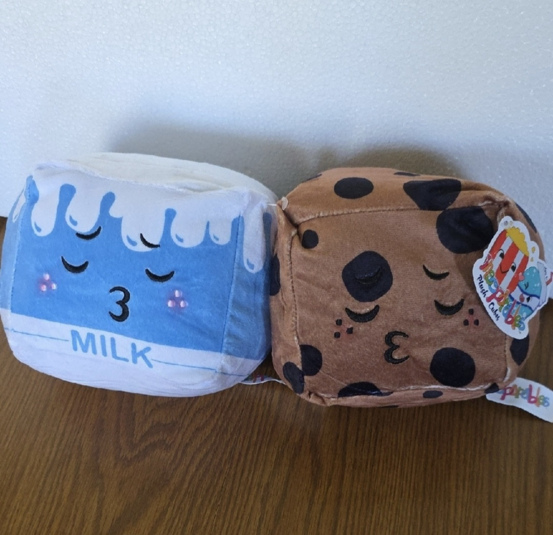 Magnetic Plush Cubes Milk & Cookie Set - photo 3