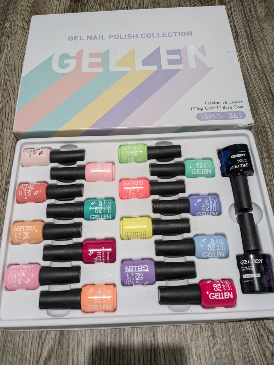 Gellen 18-Piece Gel Nail Polish Collection
