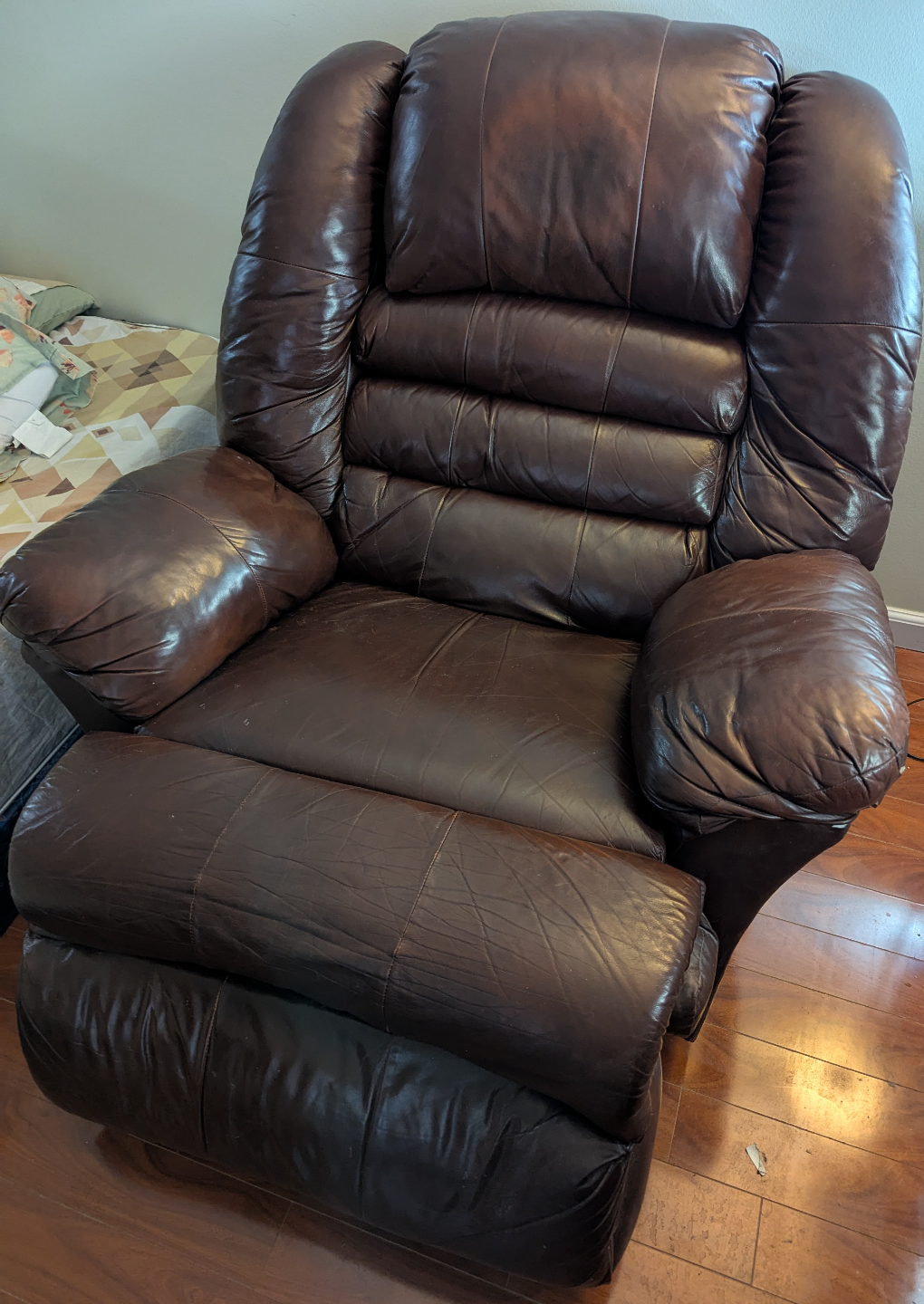 Brown Leather Recliner - photo 2