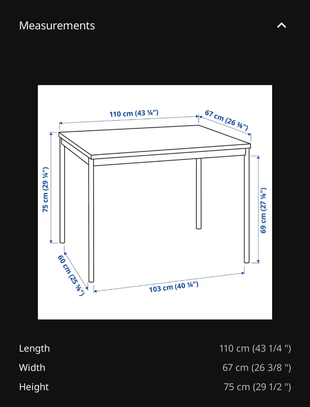 IKEA Black Dining Table and Four Chairs Set image indicator(8)