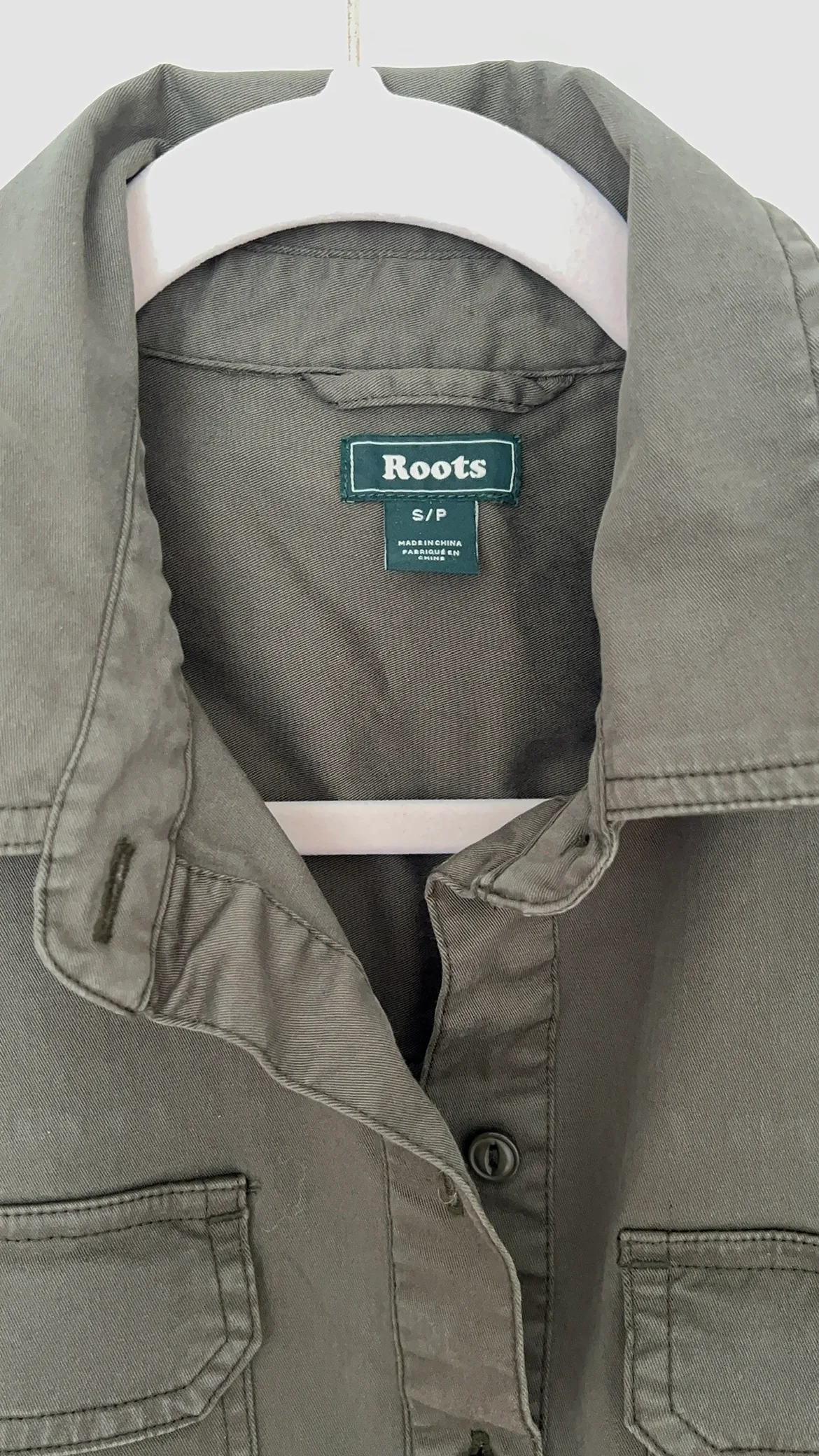 ROOTS Olive Green Utility Shirt Dress image indicator(8)