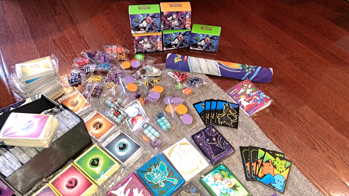 Pokemon TCG Bulk Lot: Sleeves, Dice, Playmat & More! - photo 2