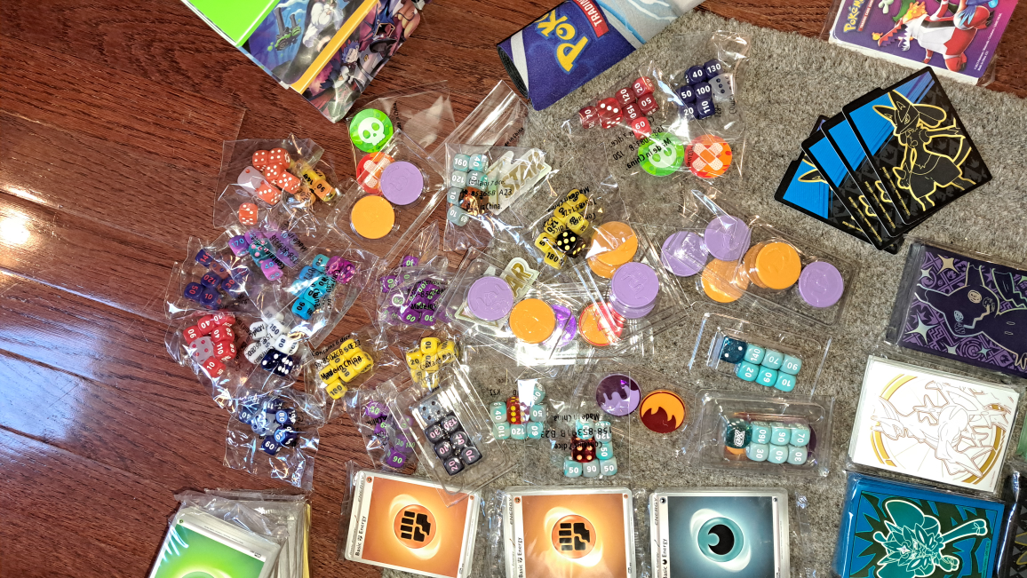 Pokemon TCG Bulk Lot: Sleeves, Dice, Playmat & More! - photo 3