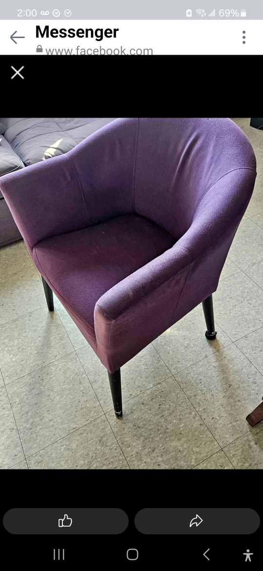 Comfortable & Sturdy Purple Armchair💚 - photo 3