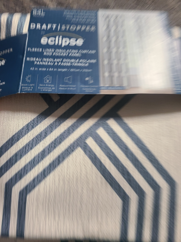 Eclipse Draft Stopper Fleece Lined Insulating Curtain Panel - photo 2