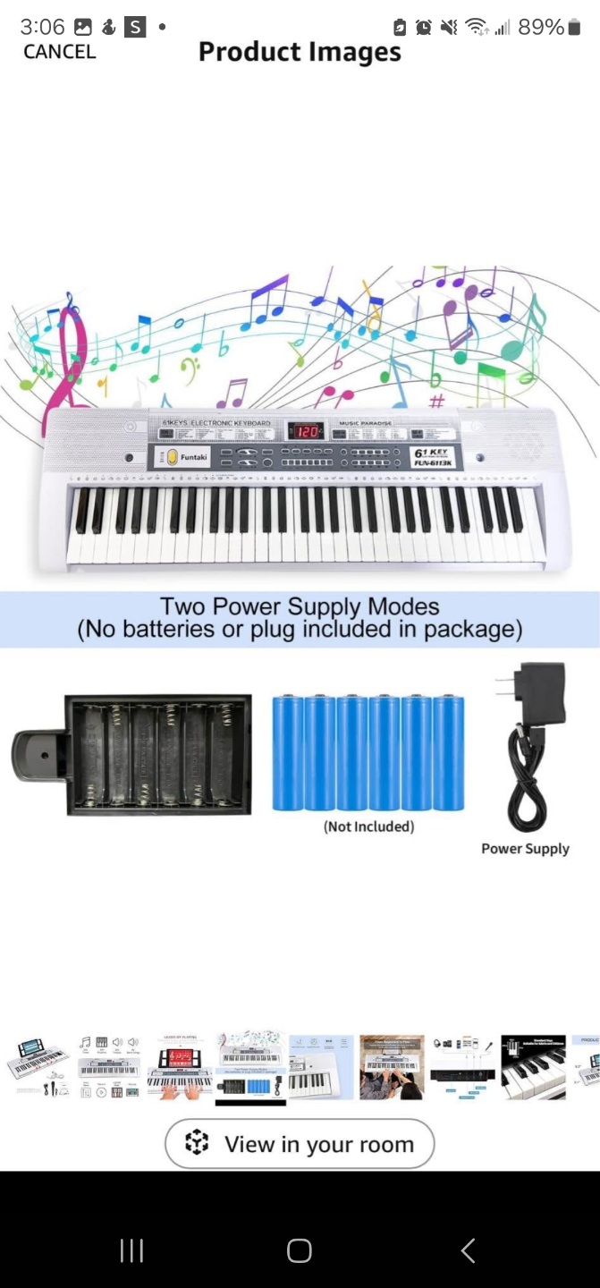 Funtek 61-Key Electronic Keyboard Piano - photo 5