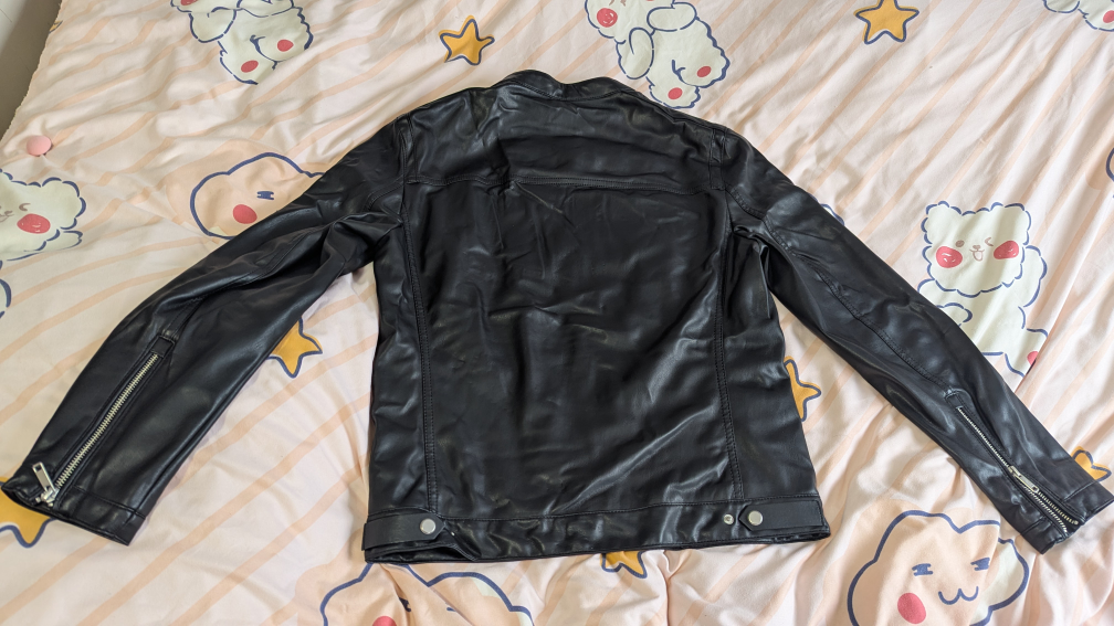 Men's Black Faux Leather Jacket *Great Condition* - photo 2