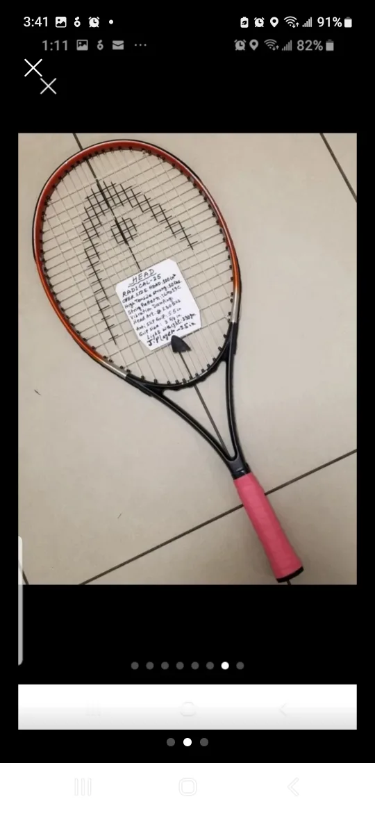 Tennis Rackets. Wilson,Head,Atomica, Adult 27"&Junior 25" image indicator(2)