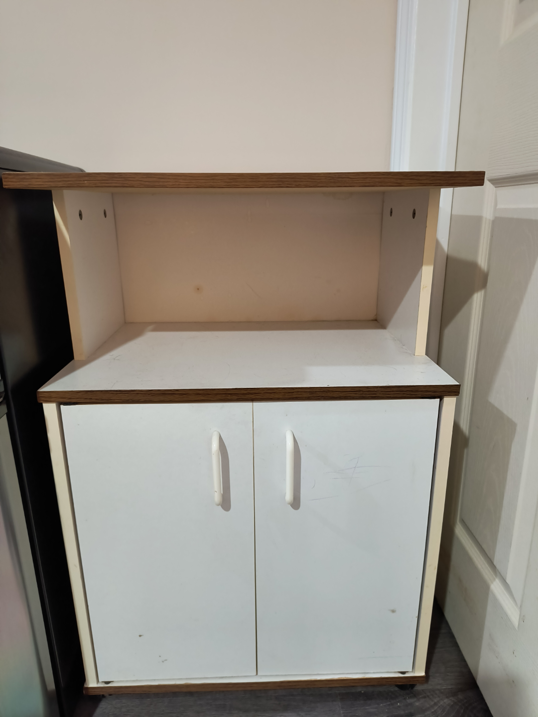 Microwave stand with storage - photo 2