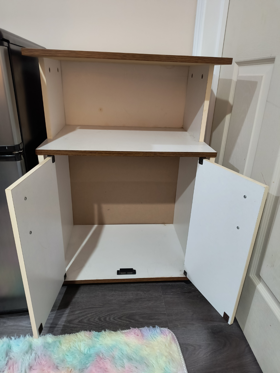 Microwave stand with storage - photo 3
