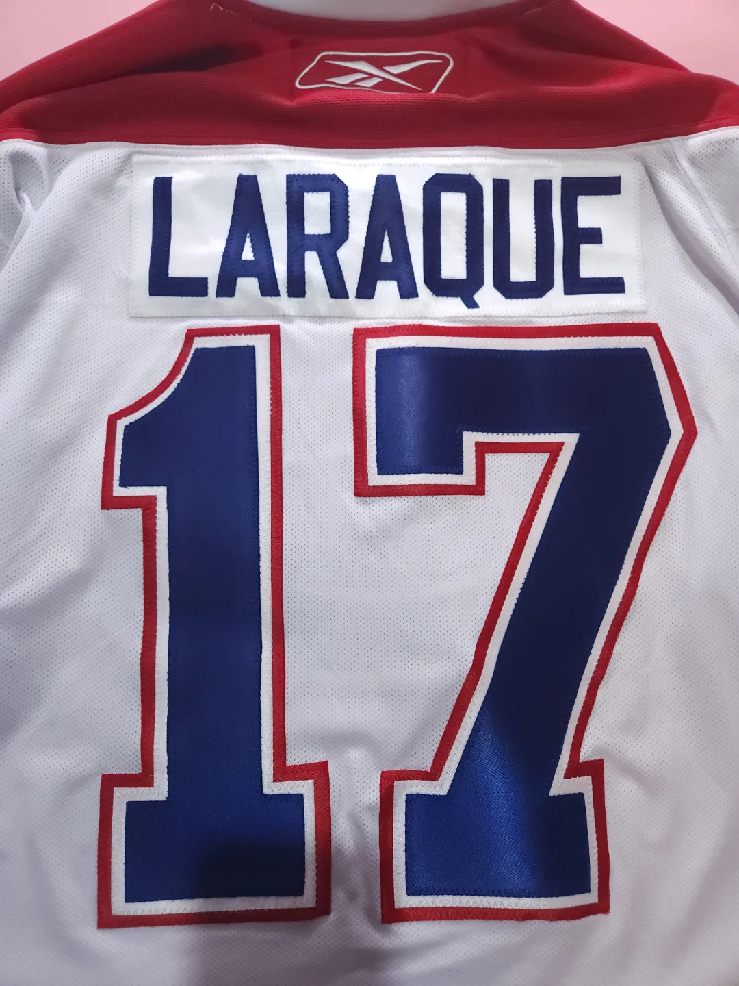 Vintage Montreal Canadiens Larraque #17 Reebok Jersey image indicator(3)