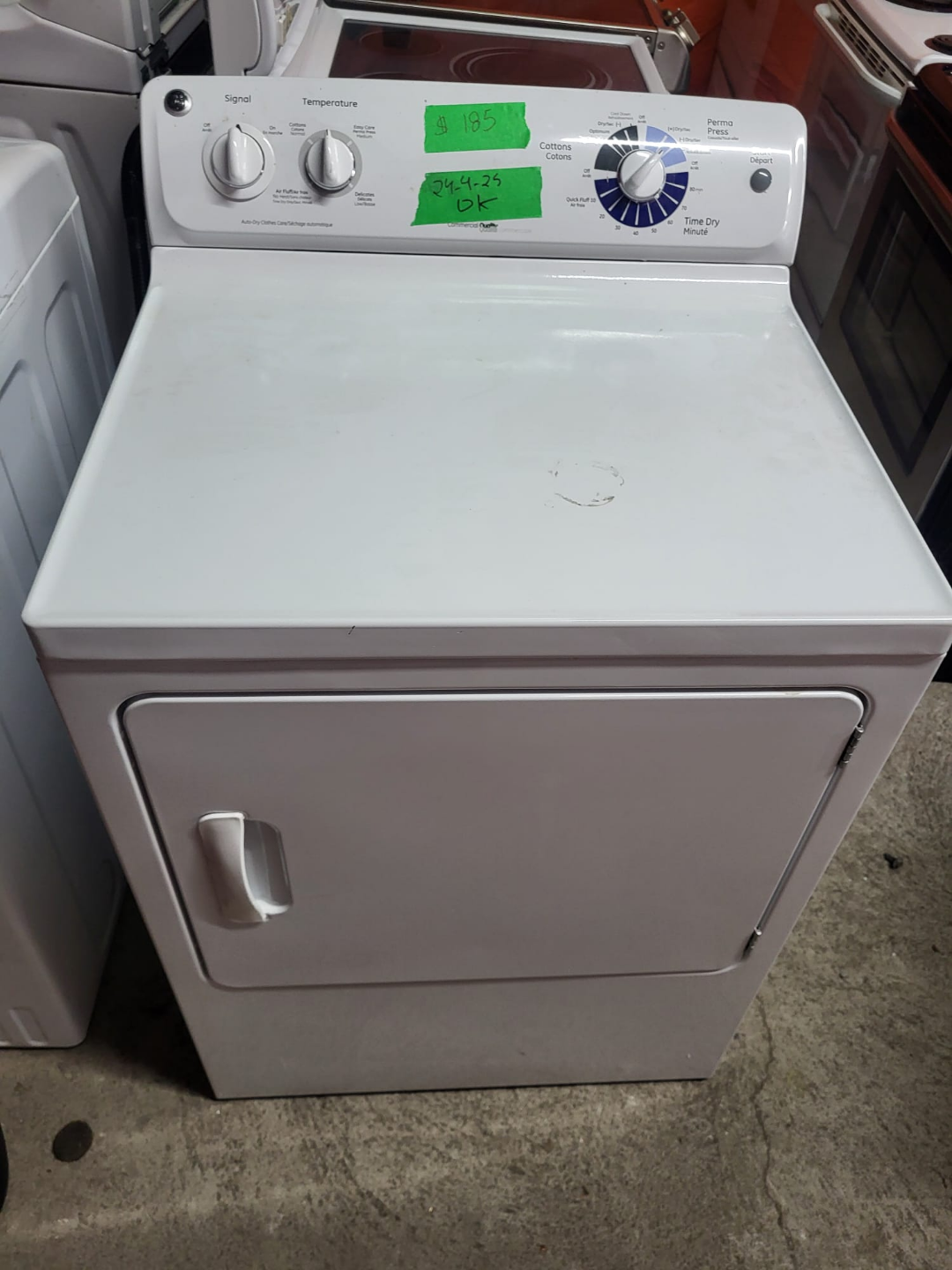 GE Electric Dryer - White