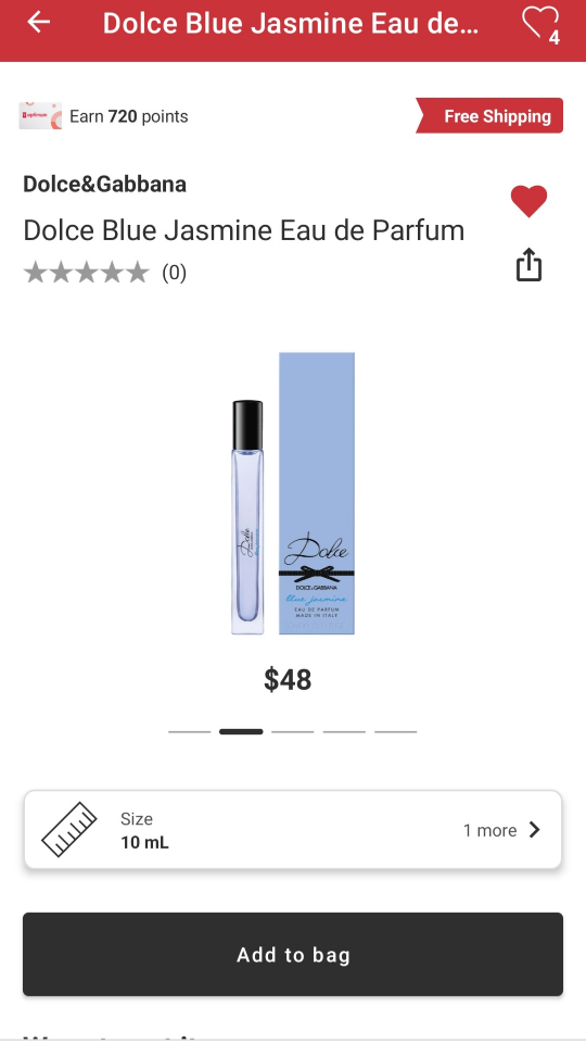 Dolce&Gabbana Dolce Blue Jasmine Eau de Parfum 10ml