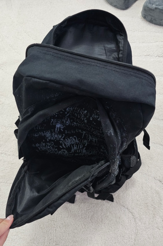 Black and Blue Camouflage Backpack - photo 4