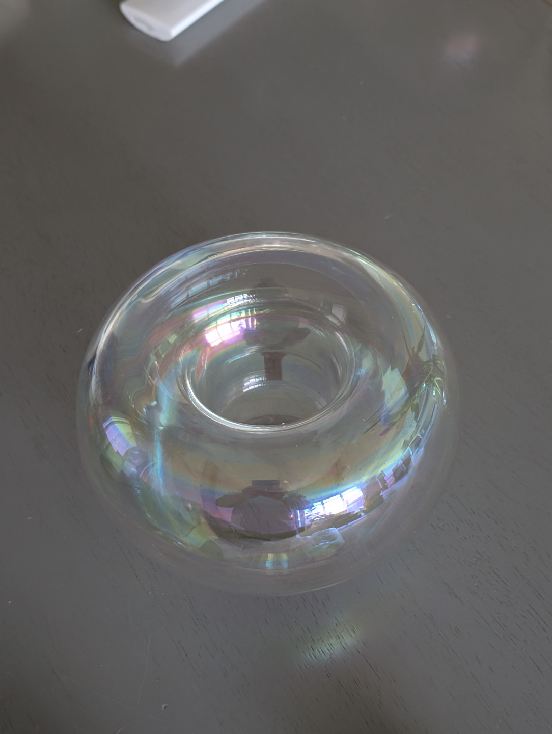 Iridescent Glass Candle Holder - photo 4