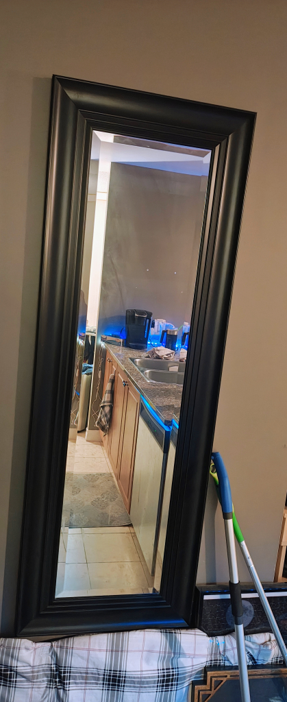 Full-Length Black Framed Mirror - photo 2