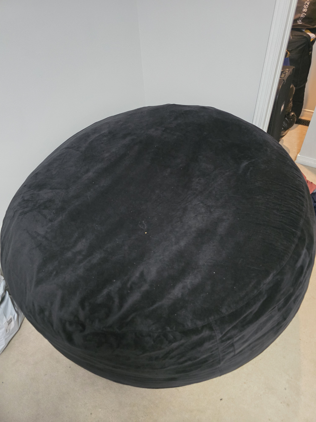 Free Large Black Beanbag Chair 💚