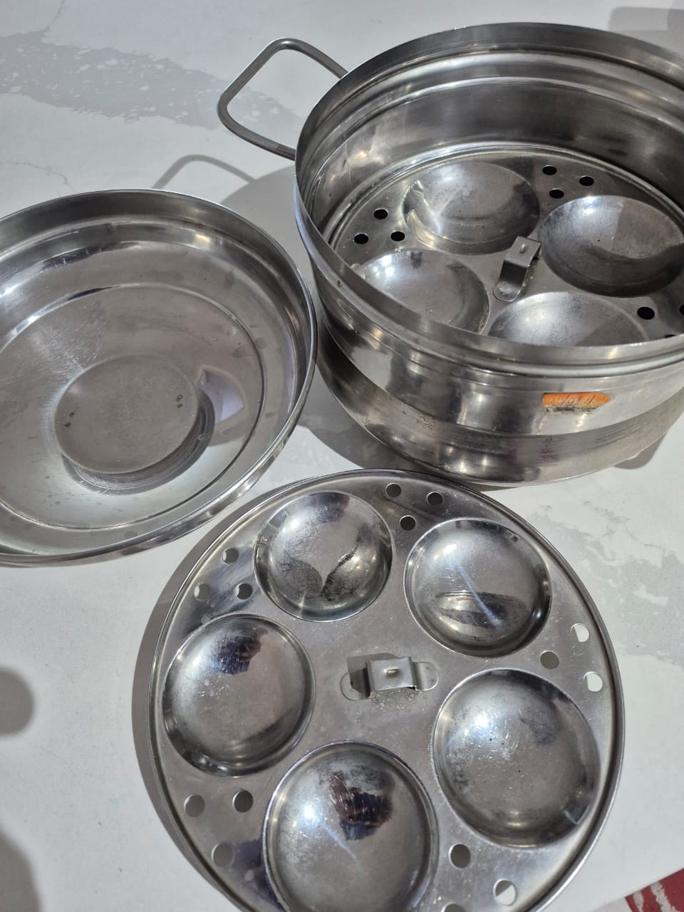 Stainless Steel Idli Maker + Basin - photo 4