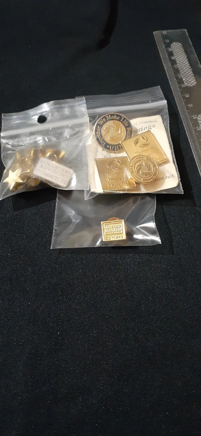 Assorted Gold Lapel Pins & Badges thumbnail