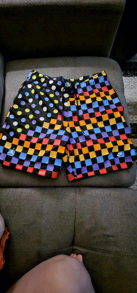 Jordan x Nike Checkered and Polka Dot Shorts - Size L