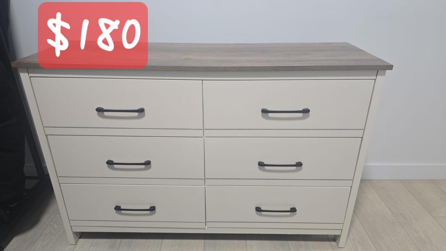 Six-Drawer Dresser - $180