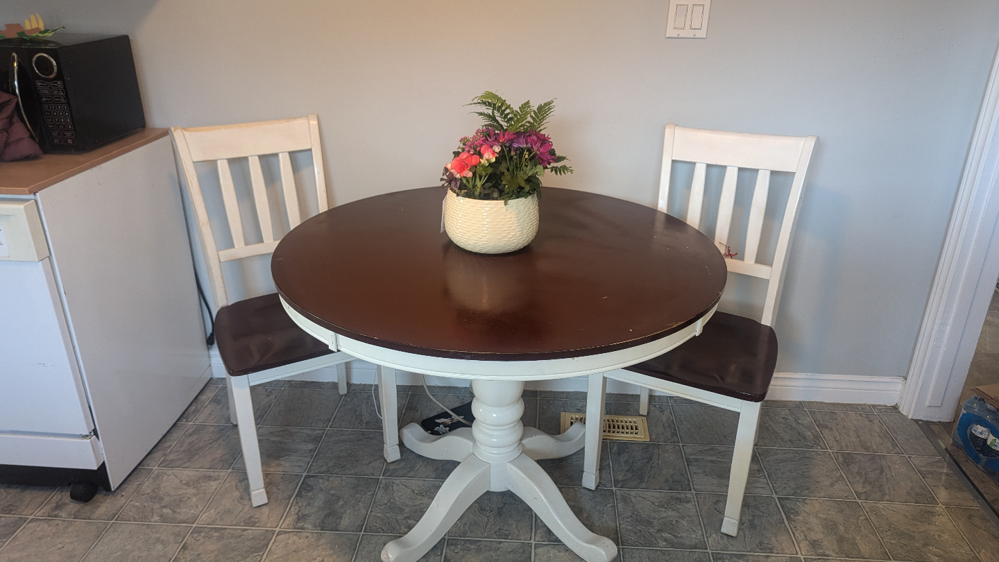 Small Round Table and FourChairs Set