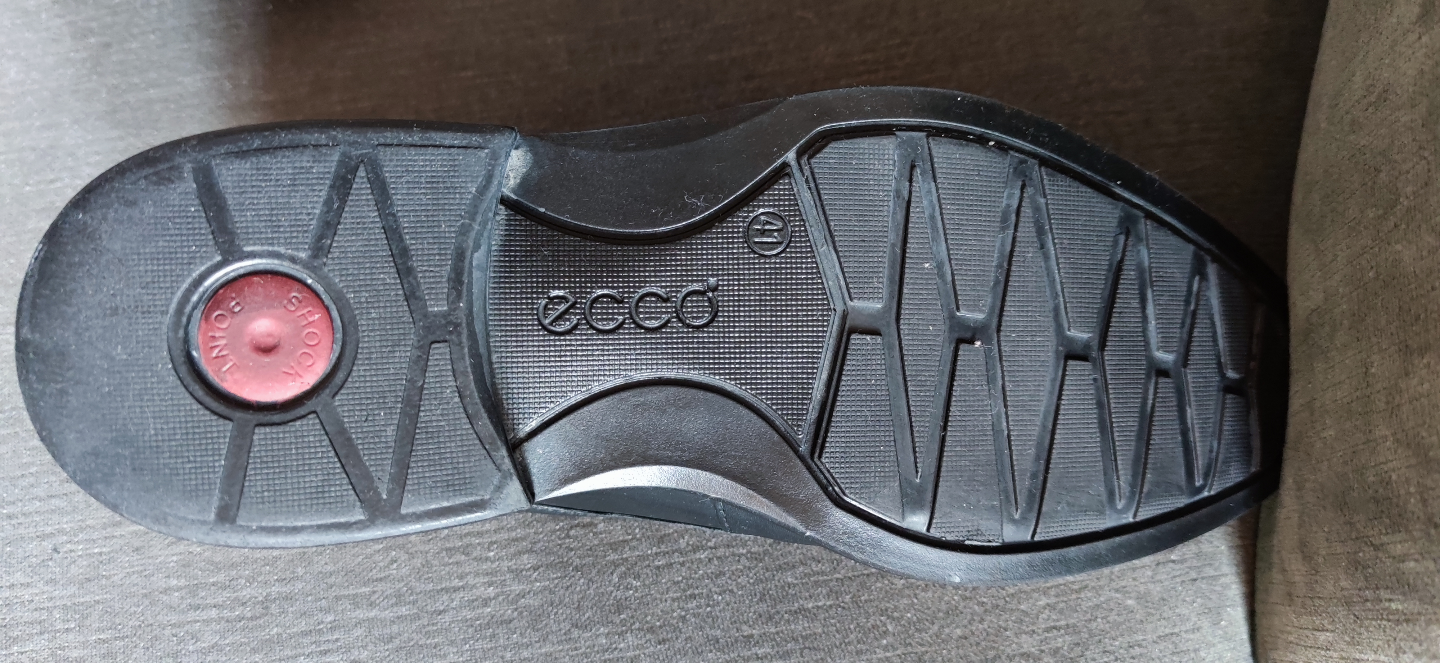 Men's ECCO Black Leather Monk Strap Shoes - photo 3