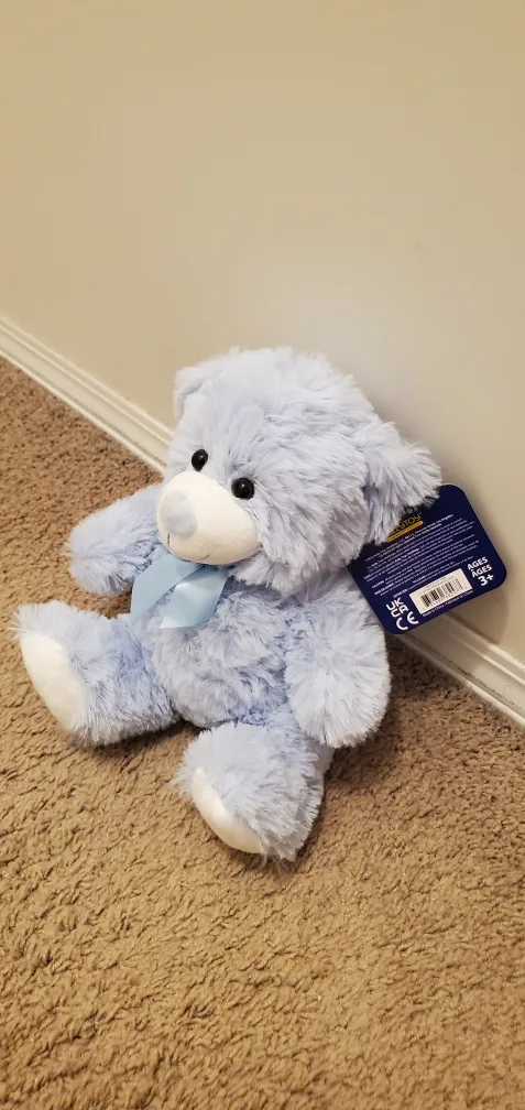 Adorable Light Blue Plush Teddy Bear image indicator(3)