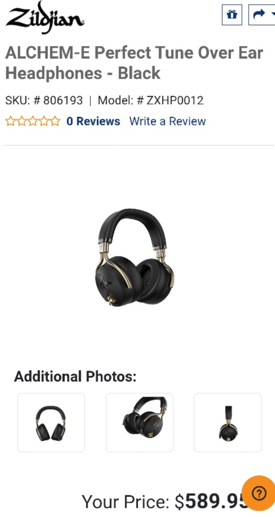 Zildjian Alchem-E Perfect Tune Over-Ear Headphones - Blue - photo 3