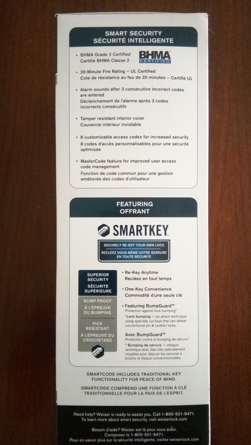 Weiser SmartCode Electronic Deadbolt Lock - photo 3