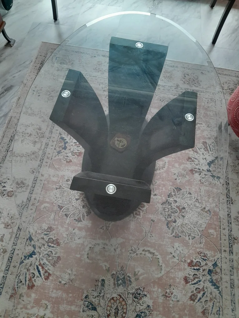 Modern Glass-Top Coffee Table image indicator(2)