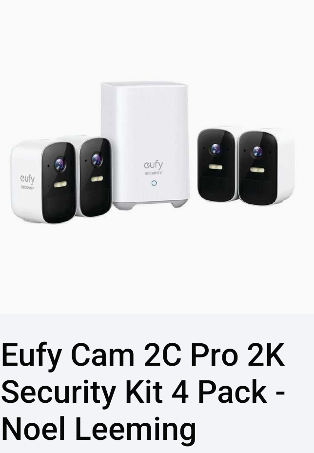EufyCam 2C Pro 2K Security Kit 4-Pack