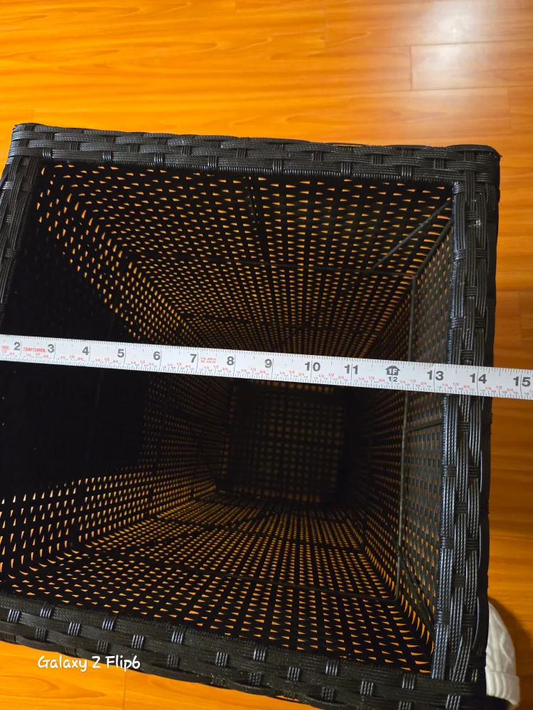 Pair of Black Wicker Planters image indicator(4)