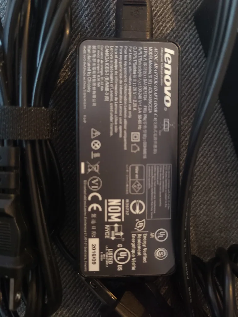 2 Lenovo Laptop Slim Tip Chargers 💚 image indicator(3)