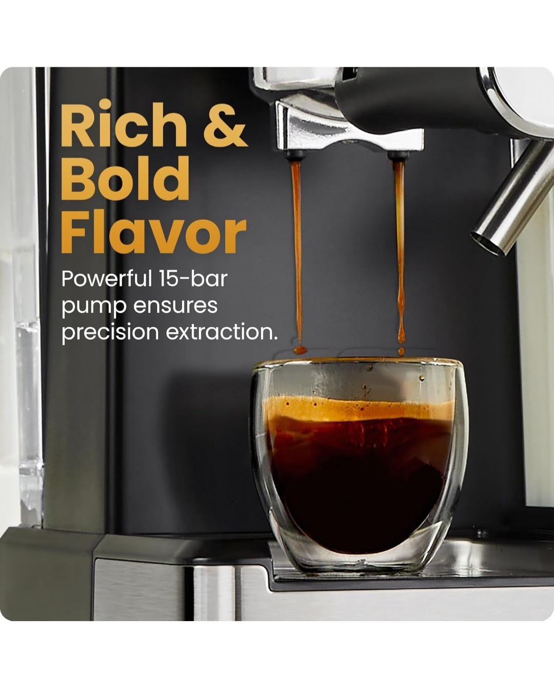 Chefman 15-Bar Espresso Machine with Milk Frother - photo 5