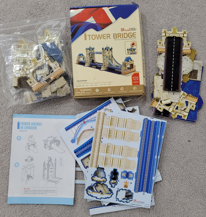 CubicFun 3D Puzzle Tower Bridge 120 Pieces - photo 2