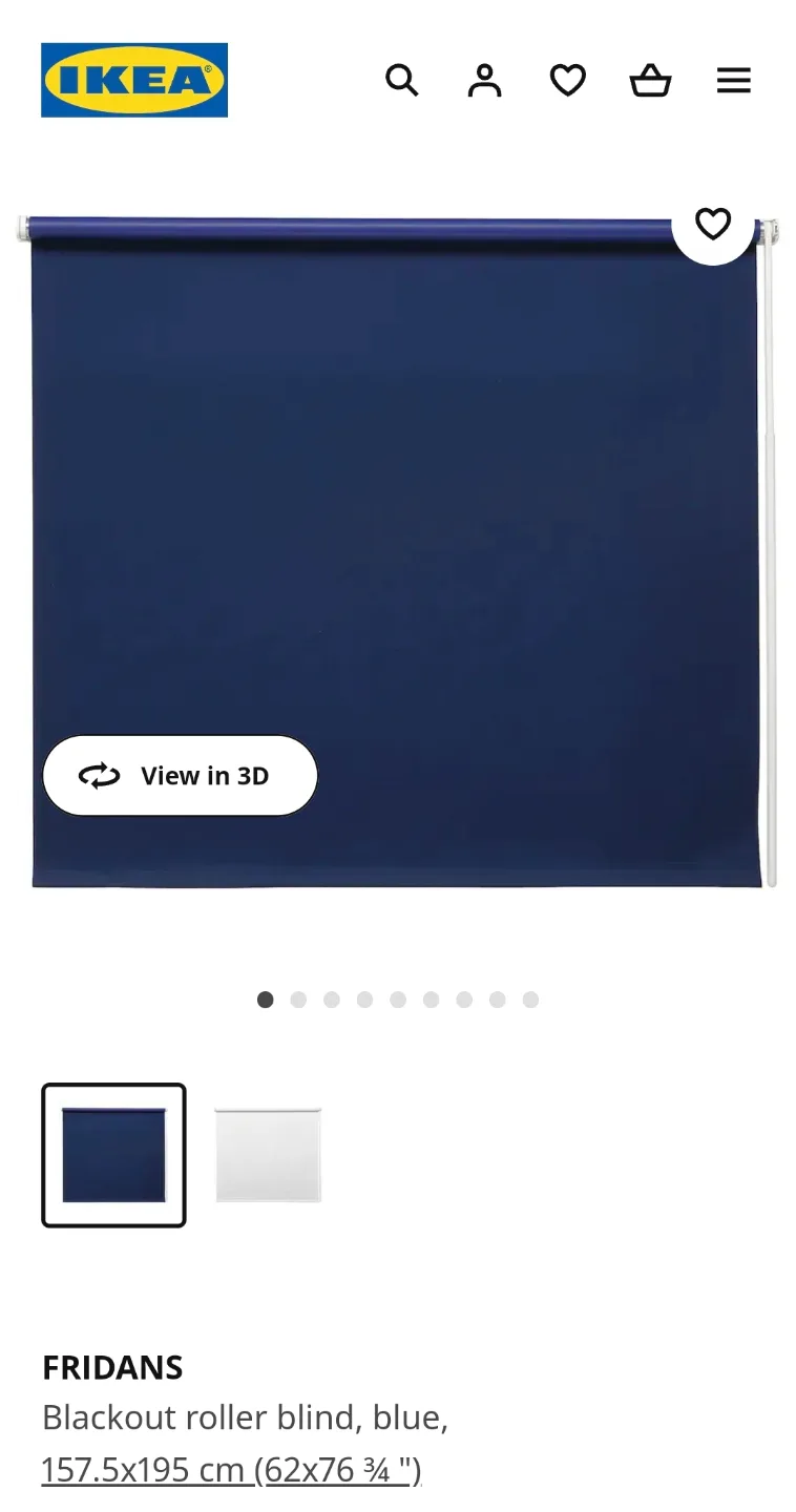 6 Brand New Blackout roller blind, blue, 157.5x195 cm Curtain image indicator(2)