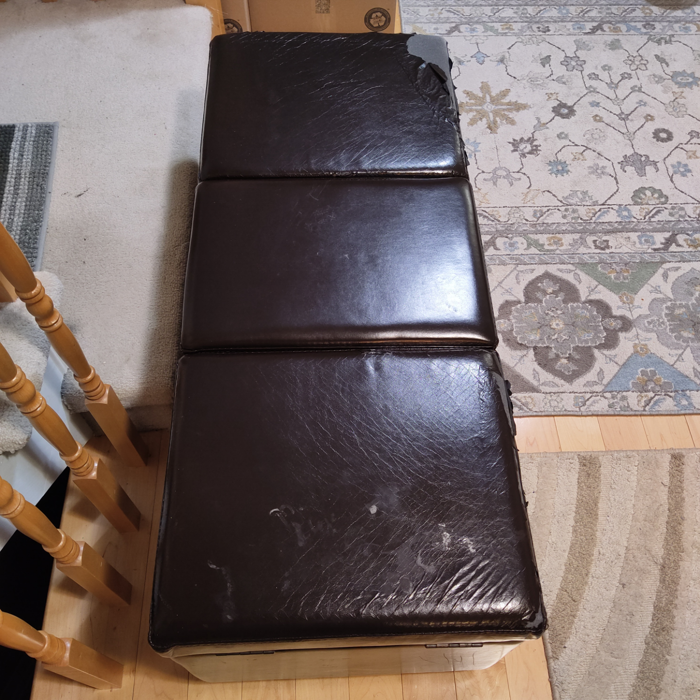 Three-Piece Storage Ottoman Bench - photo 5
