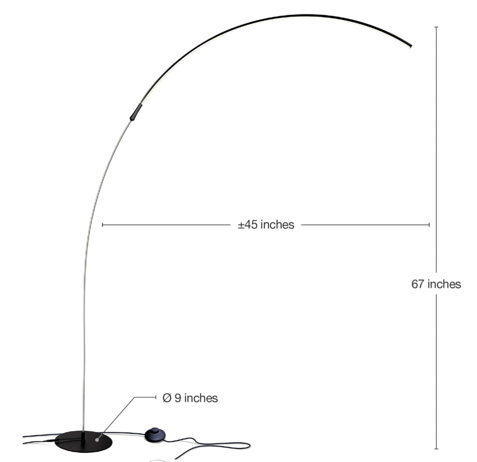Arc Floor Lamp - Modern LED Standing Lamp - photo 2