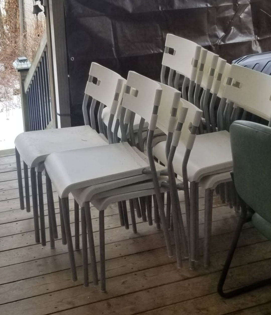 20 Stacking Chairs Used Once - Great for Events!