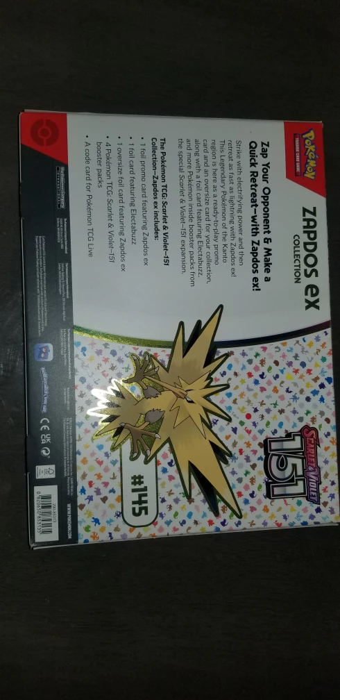 Pokemon Zapdos ex Collection Box - Scarlet & Violet - photo 2